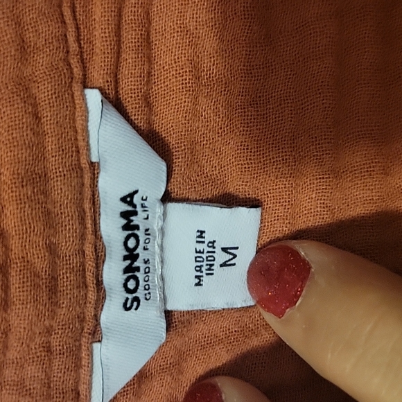 Sonoma waffle button up blouse - Picture 3 of 6